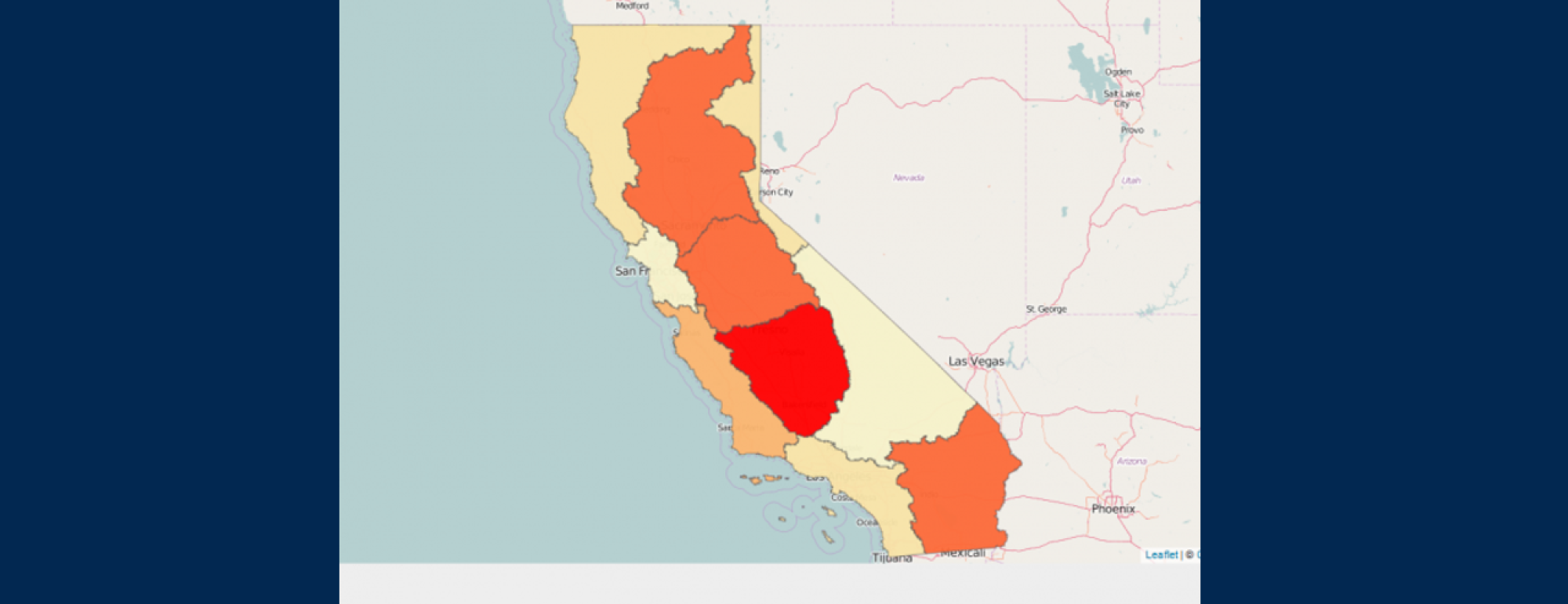 Map of California Crops