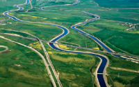 Aerial shot of rivers
